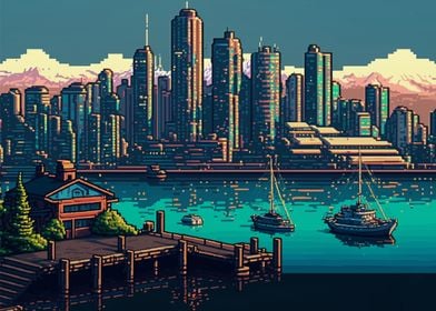 Vancouver 02 Pixel art