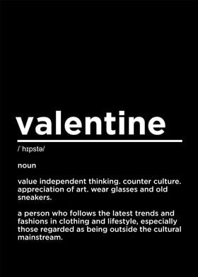 valentine definition funny