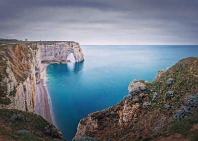 Porte dAval idyllic pano