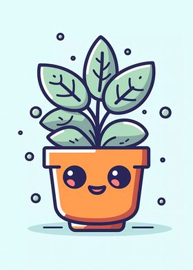 Cute Minimalist Pot Plant