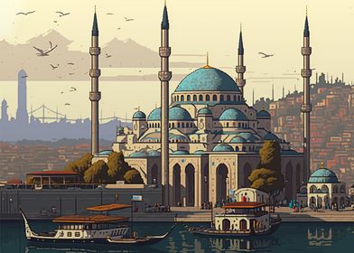 Istanbul Pixel art