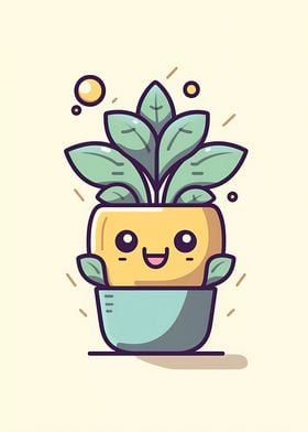 Cute Minimalist Pot Plant