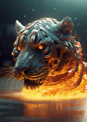 Metal Lava Tiger