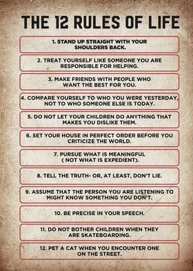 the 12 rules of life