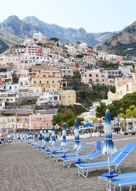 Positano Beach Umbrellas 1