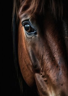 Horse close up Poster