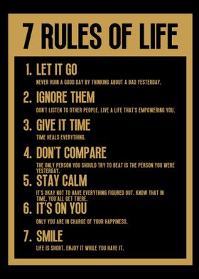 7 Rules of Life