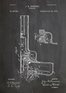 Browning pistol patent 