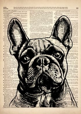 French Bulldog LINE art