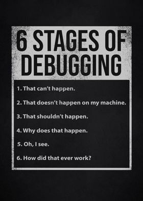 6 stage of debugging