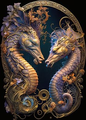 Seahorses Golden Card