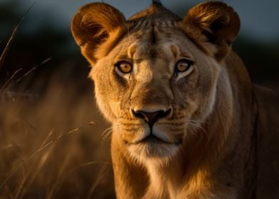 Lioness Wildlife Photo