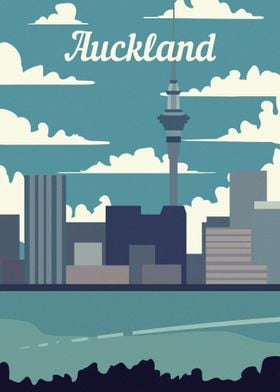 Auckland city skyline