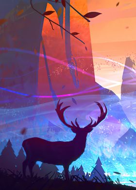 Reindeer Spirit Art