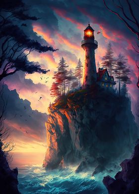 Coastal lighthouse