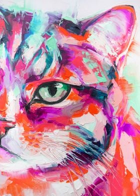 Abstract Cat Cute 