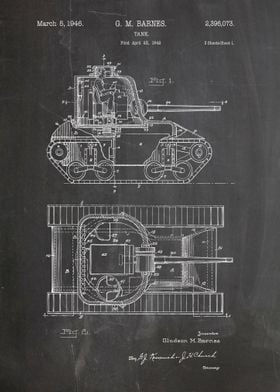 Tank patent design 1946