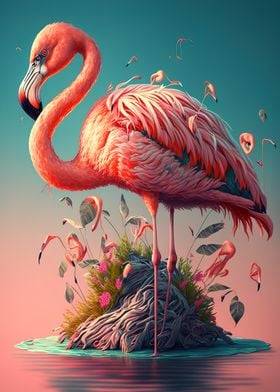 Flamingo Posters Online - Shop Unique Metal Prints, Pictures