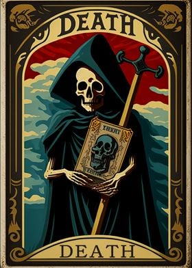 The death tarot card