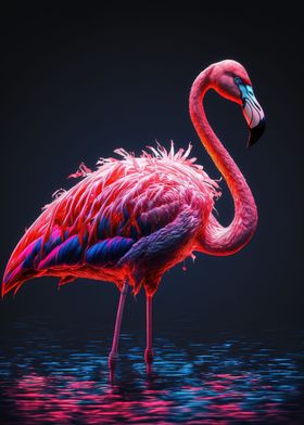 Cute flamingo