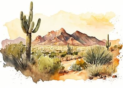 Desert Watercolor