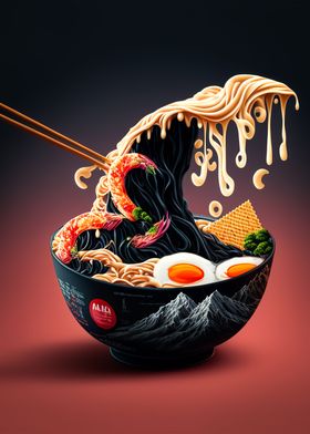 ramen japan neon food