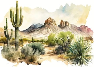 Desert Watercolor