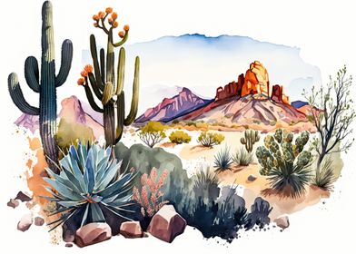 Desert Watercolor