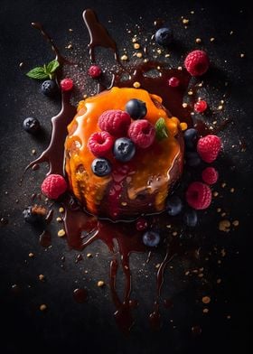 Colorful Fruit Dessert