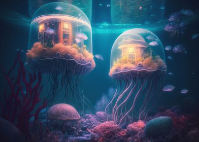 Underwater Jellyfish World