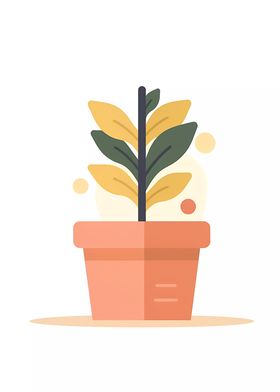 Cute Minimalist Pot Plant