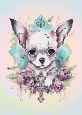 Pastel Goth Chihuahua