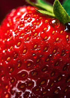 A ripe strawberry