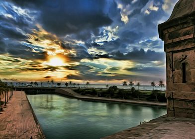 SUNSET AT MAJORCA ISLANDS