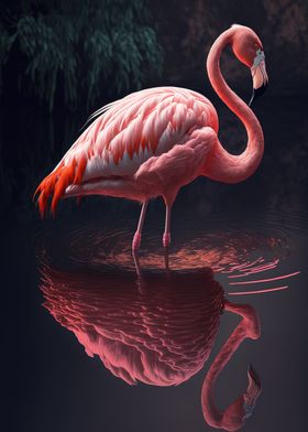 Cute flamingo