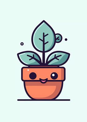 Cute Minimalist Pot Plant