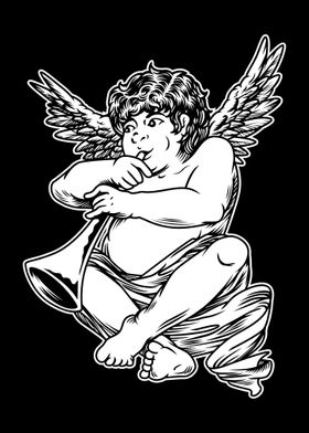 Cupid Black and White 04