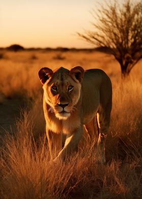 Lioness Wildlife Photo