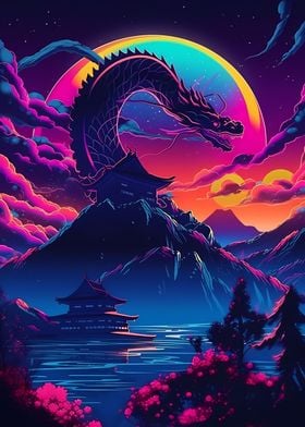 Japanese Colorful Dragon