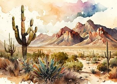 Desert Watercolor