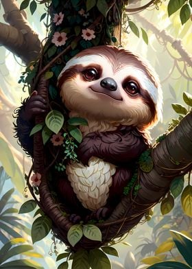 Cute Sloth Baby Nursery