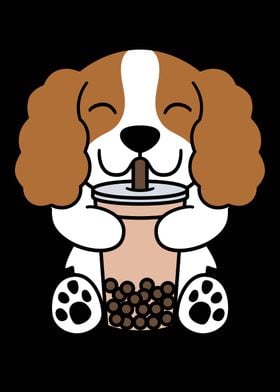 Cavalier Dog Bubble Tea