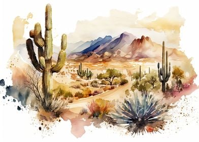 Desert Watercolor