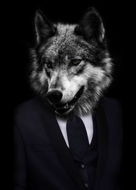 Wolf Man With Black Suit