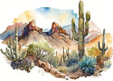 Desert Watercolor