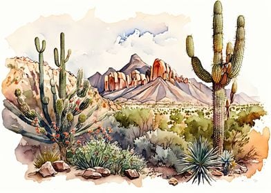 Desert Watercolor