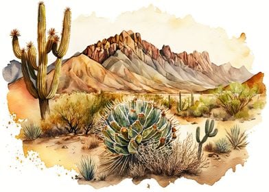 Desert Watercolor