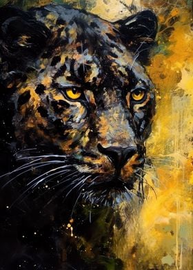 Black And Gold Panther