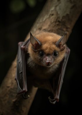 Wild Upside Down Bat