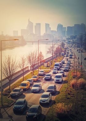 traffic on Paris highway